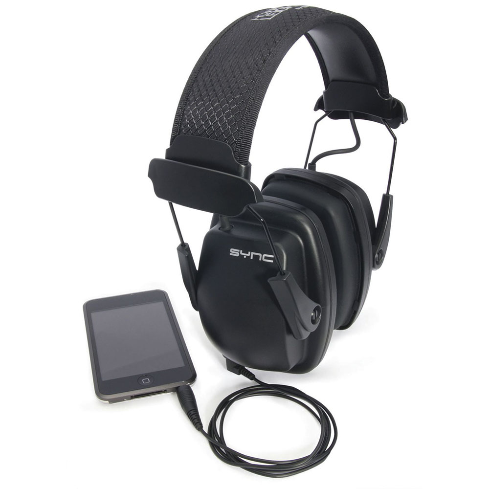 Honeywell Stero Hearing protector Earmuffs with audio jack (Black) - 1030110