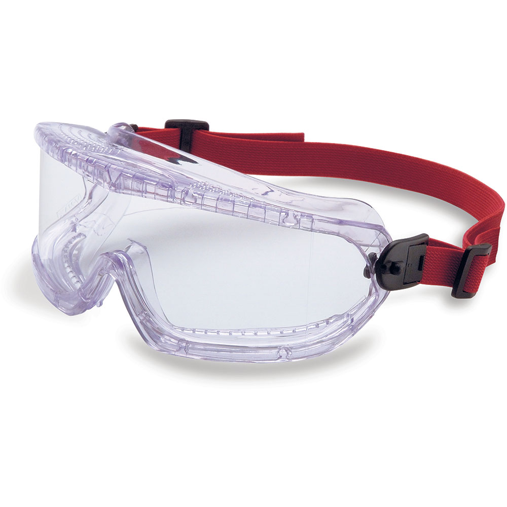 Uvex by Honeywell V-Maxx Safety Goggle Direct Vent, Elastic Headband, Clear Lens with Fog-Ban Anti-Fog Coating - 11250800