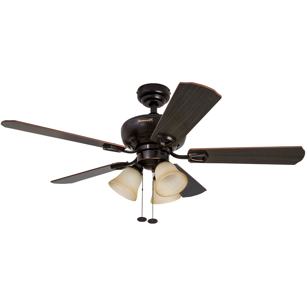 Honeywell Springhill Ceiling Fan, Oil Rubbed Bronze Finish, 44 Inch - 50185