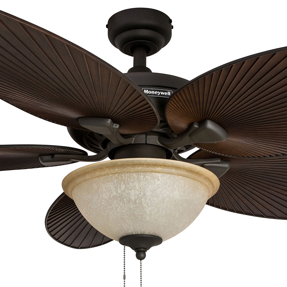 Honeywell Bontera Ceiling Fan, Brushed Nickel Finish, 52 Inch - 50610