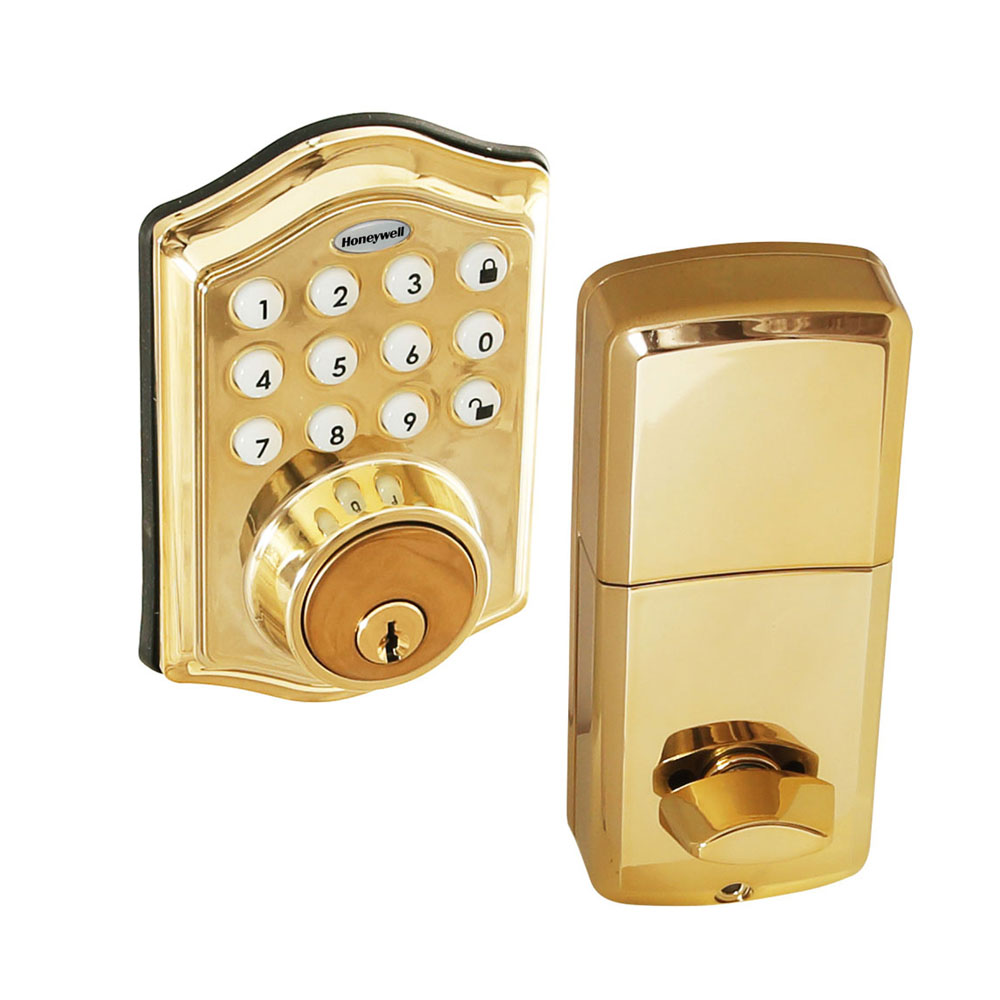 MiLocks Digital Deadbolt Door Lock, Antique Brass Finish With Keyless Entry  Via Remote Control And Keypad Code For Exterior Doors (XF-02AQ) 