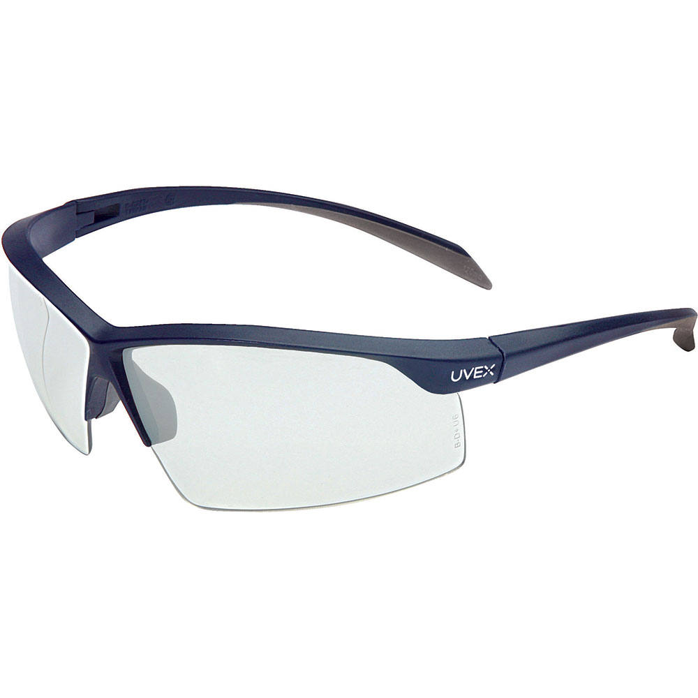 Uvex by Honeywell Relentless Safety Eyewear, Midnight with Clear Lens - A1205
