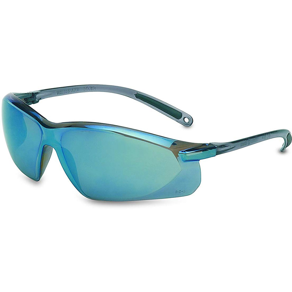 UVEX by Honeywell Series Safety Eyewear Blue Mirror Lens with Anti-Scratch Hardcoat - A703