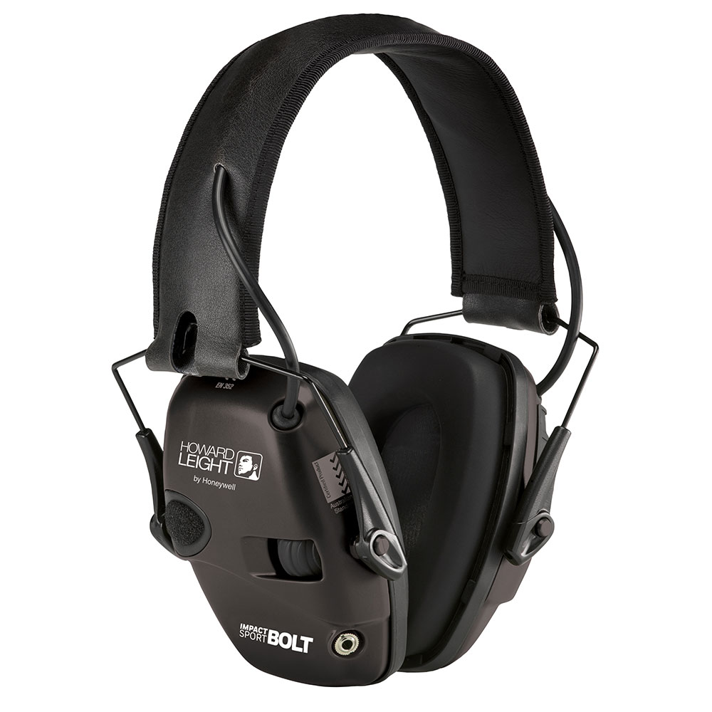 Honeywell Impact Sport Bolt Sound Amplification Earmuff, Black R-02525