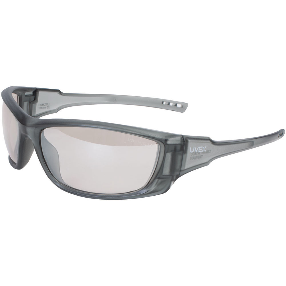 UVEX by Honeywell A1500 Series Safety Eyewear with Gray Frame, SCT-Reflect 50 Lens and Scratch-Resistant Hard Coat - S2164