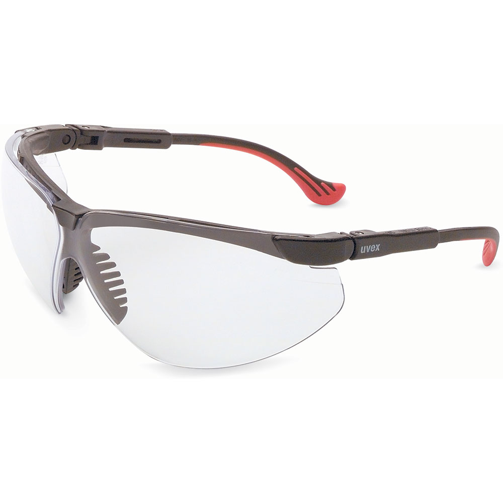 UVEX by Honeywell Genesis XC Black Safety Glasses with Clear Anti-Fog Lens - S3300X