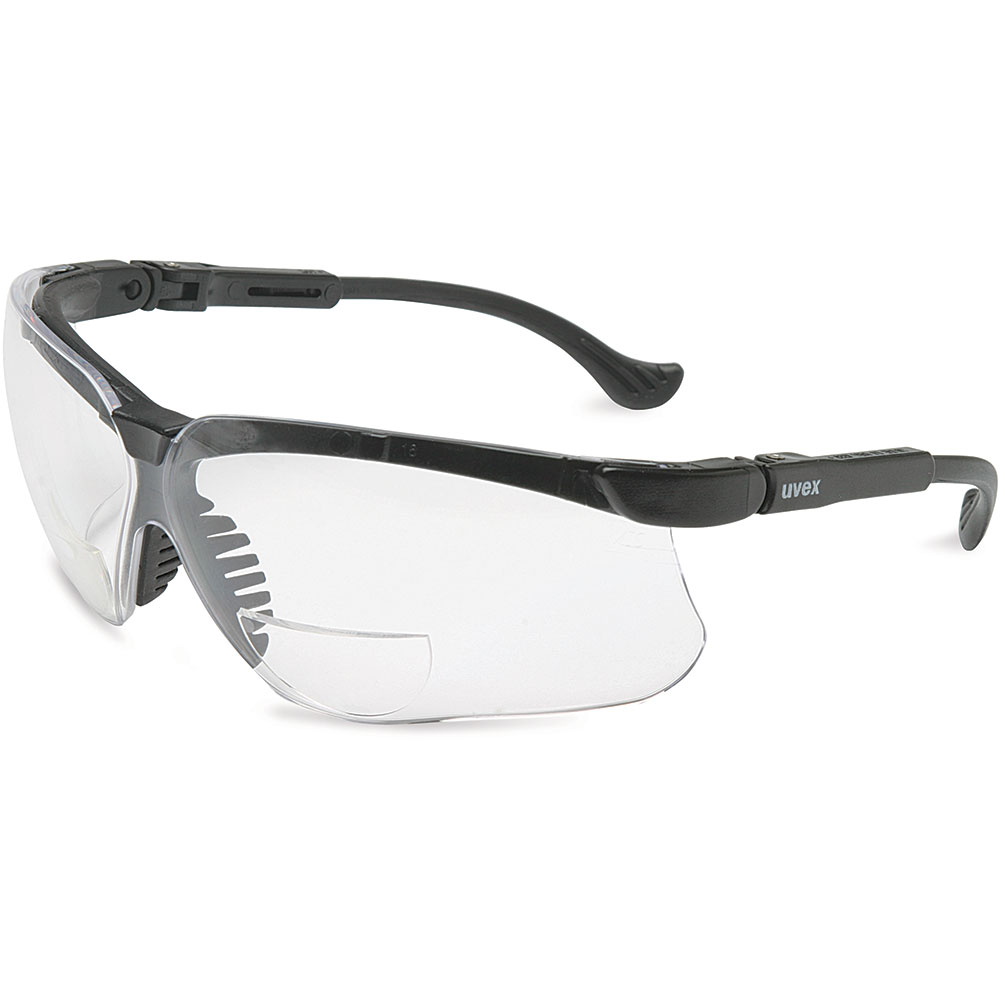 Uvex by Honeywell Genesis +2.0 Diopter Reader Safety Glasses with Clear Anti-Scratch/Hard Coat Lens - S3762