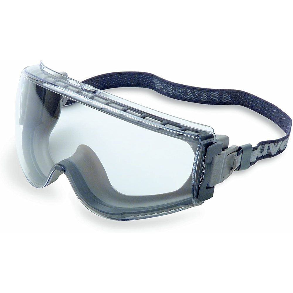 Uvex by Honeywell Stealth Safety Goggles, Gray with Clear Uvextreme Anti-Fog Coating Lens - S3960CI