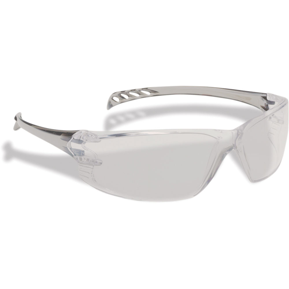 North by Honeywell Triton Safety Glasses with Smoke Temples and I/O Mirror Lens - T12005TCG