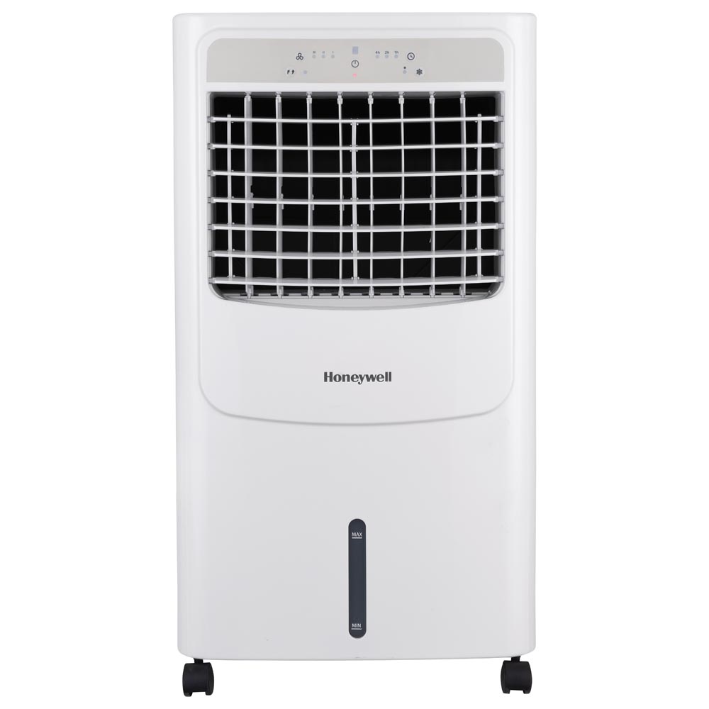 Honeywell CL202PEU Indoor Portable Evaporative Air Cooler, Humidifier, and Fan, 700 CFM Swamp Cooler - 4.75 Gallon Tank, White