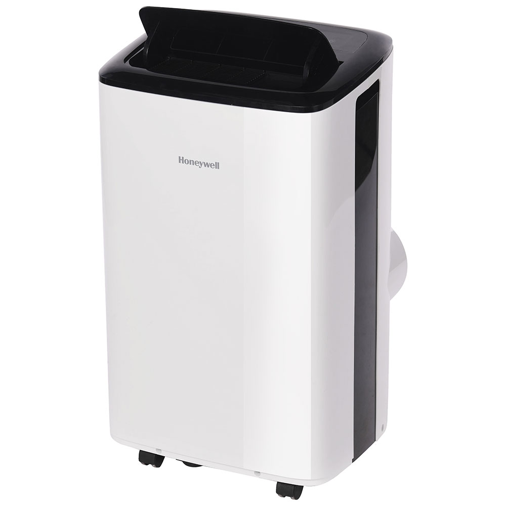 Honeywell HF08CESWK Compact Portable Air Conditioner with Dehumidifier & Fan, 8,000 BTU Cooling (White-Black)