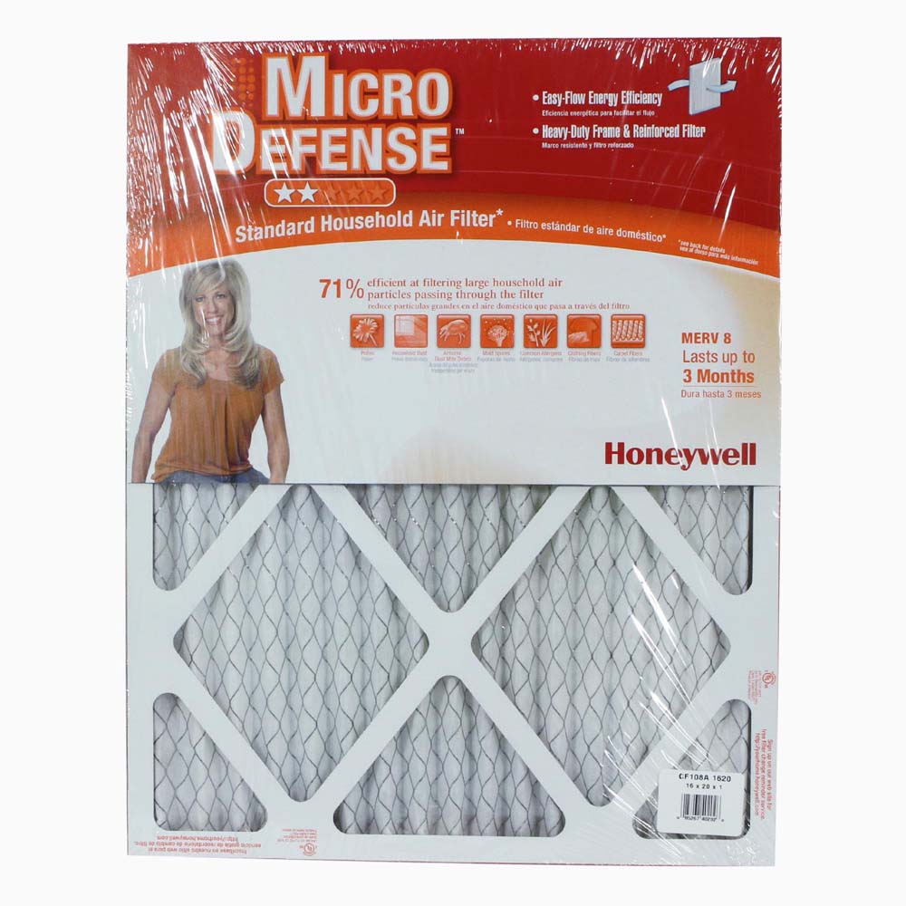 Honeywell Air Filter Standard Efficiency CF108A1620/A, 16x20x1 - Merv 8