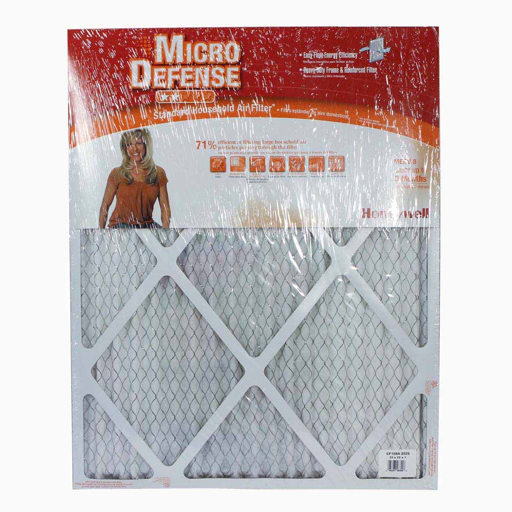 Honeywell Air Filter Standard Efficiency CF108A2025/A, 20x25x1 - Merv 8