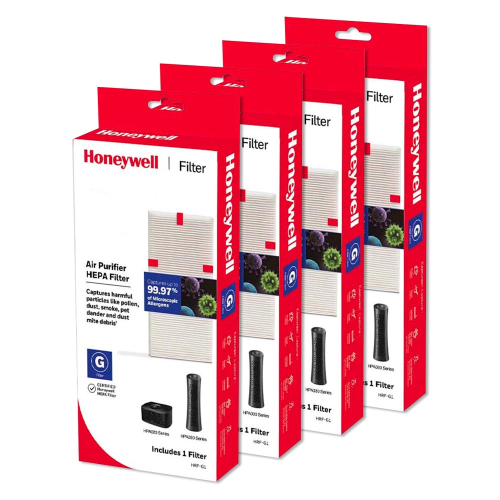 4 Pack of Honeywell Filter G True HEPA Replacement Air Purifier Filters