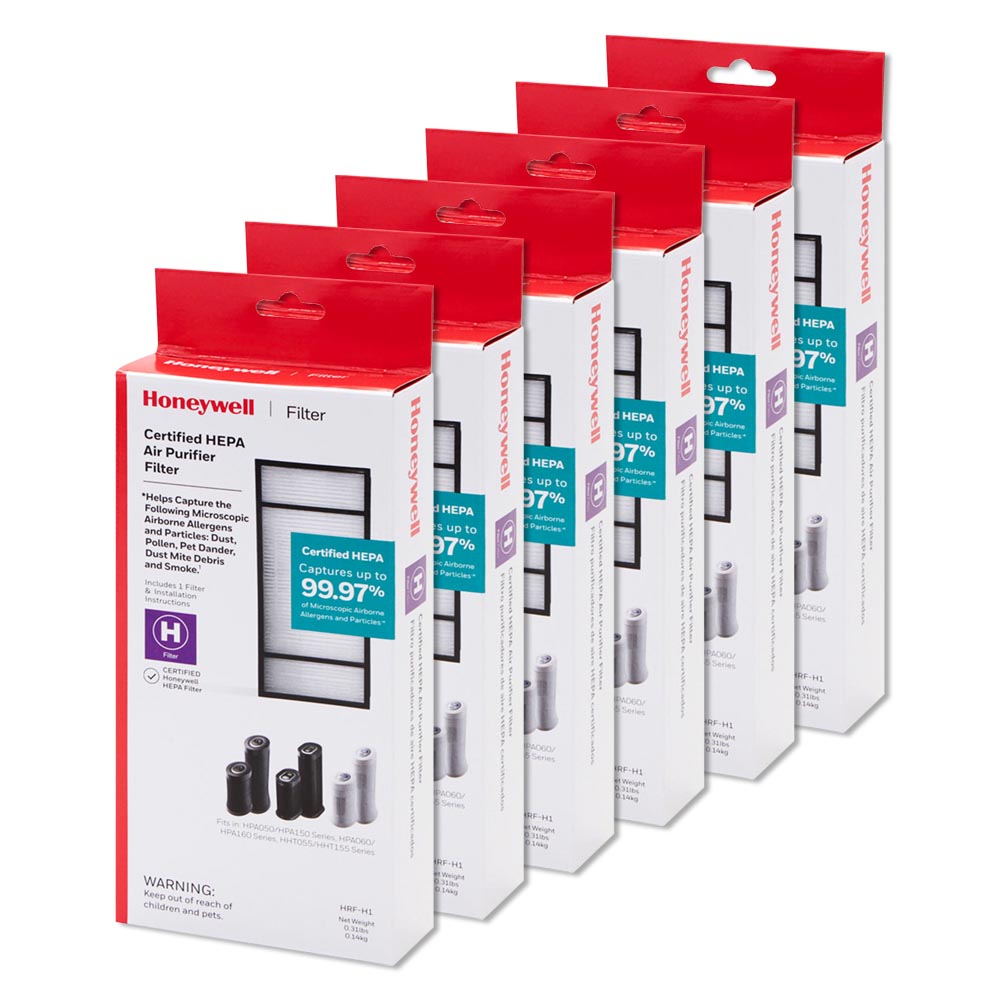 6 Pack of Honeywell Filter H True HEPA Replacement Filters