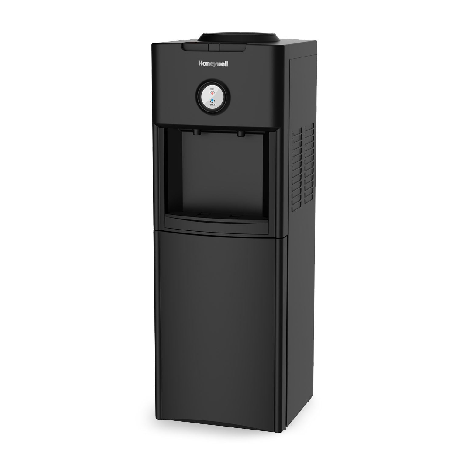 Honeywell 34-Inch Freestanding Toploading Water Cooler, Hot & Cold Temperatures with Thermostat Control, Black - HWB1062B