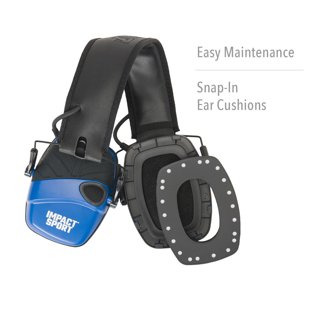 Honeywell Impact Sport Electronic Shooting Earmuff, Real Blue - R-02529