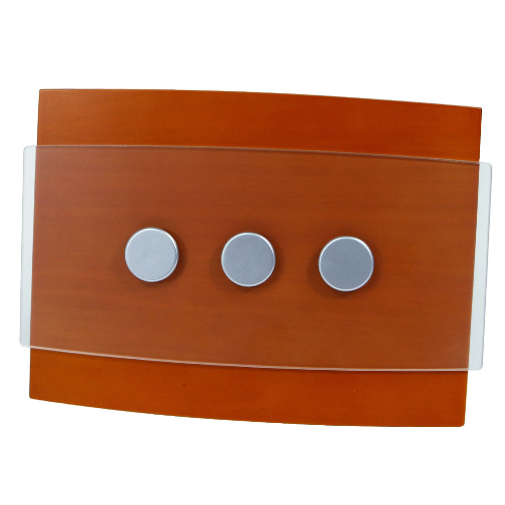Honeywell Decor Wired Door Chime with Wood/Satin Nickel Design, RCW3503N1002/N