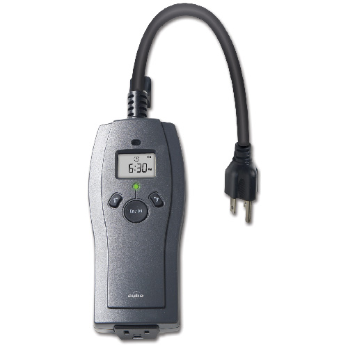 Honeywell TI062/U Aube Plug-in Power Outlet Timer with Three-Prong Outlet