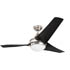 Honeywell Rio 3-Blade Ceiling Fan with Light - 52 Inch, Brushed Nickel