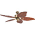 Honeywell Willow View Indoor Ceiling Fan, Brass Tropical, 52-Inch - 50502-03