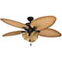 Honeywell Palm Valley Indoor and Outdoor Tropical Ceiling Fan with 4 LED Lights, Bronze, 52-Inch- 50506
