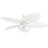 Honeywell Palm Lake Tropical LED Ceiling Fan with Bowl Light - 52 Inch, White