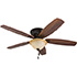 Honeywell Glen Alden Low Profile Ceiling Fan with Bowl Light, Oil Rubbed Bronze, 52-Inch - 50517