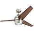 Honeywell Eamon Indoor Ceiling Fan, Modern Brushed Nickel, 52-Inch - 50604