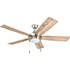 Honeywell Ventnor Modern LED Ceiling Fan - 52 Inch, Brushed Nickel