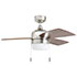 Honeywell Barcadero Indoor LED Ceiling Fan, Modern Brushed Nickel, 44-Inch - 50616
