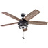 Honeywell Foxhaven Farmhouse Indoor/Outdoor Ceiling Fan - 52 Inch, Matte Black