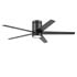 Honeywell Graceshire Indoor Flush Mount Ceiling Fan, Matte Black, 52 Inch - 51859