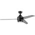 Honeywell Eamon 52 inch Color Changing Indoor Ceiling Fan with Light and Remote, Matte Black - 51906
