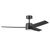 Honeywell Altan Indoor or Covered Outdoor Ceiling Fan with Adjustable LED Light, 52-Inch, Matte Black - 53061-03