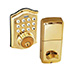 Honeywell Electronic Deadbolt Door Lock with Keypad, Polished Brass