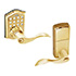 Honeywell Electronic Entry Lever Door Lock with Keypad, Polished Brass
