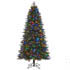 Honeywell 7.5 ft Slim Pre-Lit Christmas Tree, Whistler Fir Artificial Tree with 600 Dual Color Changing LED Lights