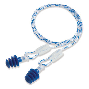 Honeywell Howard Leight Clarity Tapered TPE Silicone Corded Earplugs