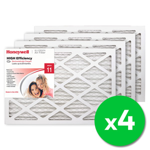 Honeywell 14x20x1 High Efficiency Allergen MERV 11 Air Filter, 4 Pack