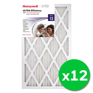 Honeywell 14x24x1 Ultra Efficiency Allergen MERV 13 Air Filter - 12 Pack