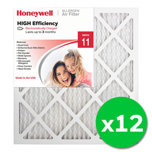 Honeywell 18x20x1 High Efficiency Allergen MERV 11 Air Filter - 12 Pack