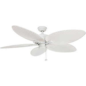 Honeywell Palm Island Indoor and Outdoor Ceiling Fan, White, 52 Inch - 50200