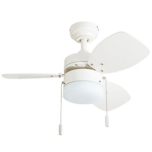 Honeywell Ocean Breeze 30 In. White Small LED Ceiling Fan with Light - 50600-03