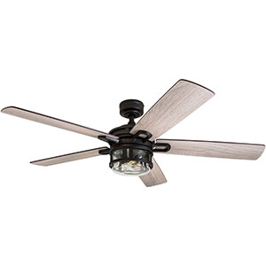 Honeywell Bontera LED Ceiling Fan with Light - 52 Inch, Black