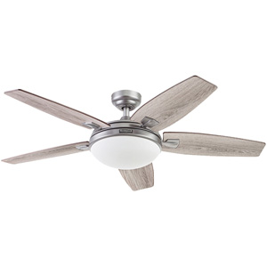 Honeywell Carmel Modern LED Ceiling Fan with Reversible Blades - 48-inch, Pewter