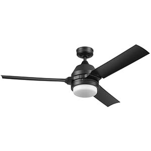 Honeywell Port Isle 54-Inch Wet Rated Outdoor Ceiling Fan - Black, 51856-01