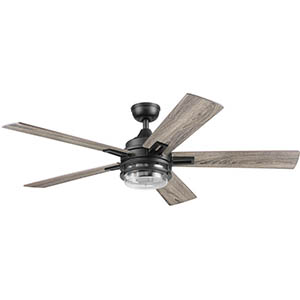 Honeywell Myers Park 52-Inch Contemporary Indoor Ceiling Fan - Black, 51861-01