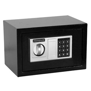 Honeywell DOJ Approved Small Steel Security Safe - 0.28 cu. ft.