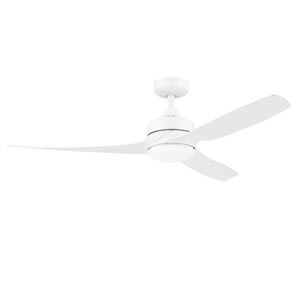 Honeywell Lynton Dual Mount Ceiling Fan with Light, 52 Inch, White